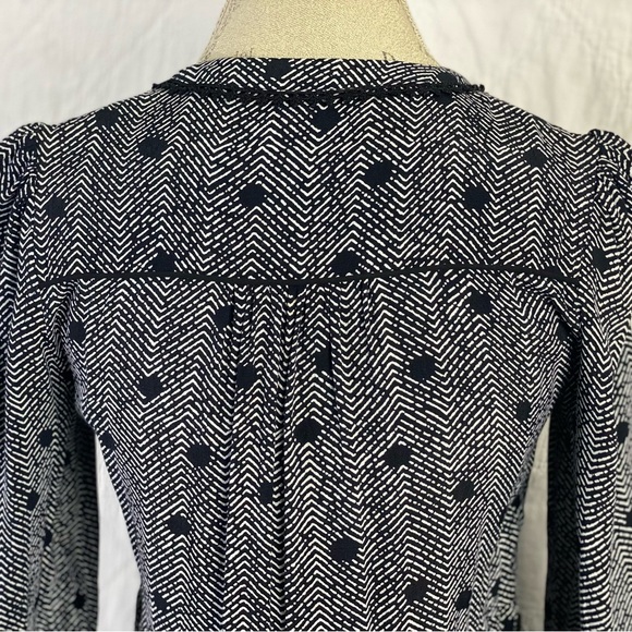 Anthropologie Polka Dot Striped Business Casual Oversize Dress - Picture 9 of 12